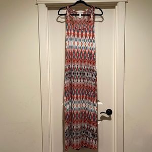 Multi Color Printed Maxi Dress